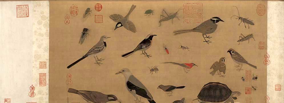 Birds, Insects and Turtles by Huang Quan, Kacho-ga