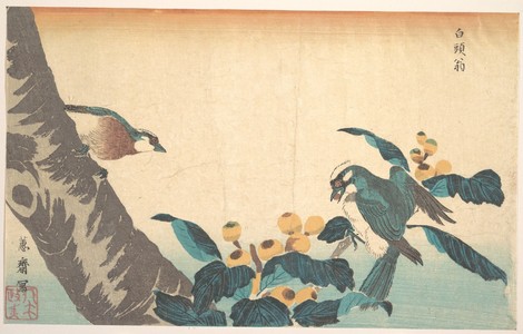 Birds and Flowers by Keisai Eisen, kachoga