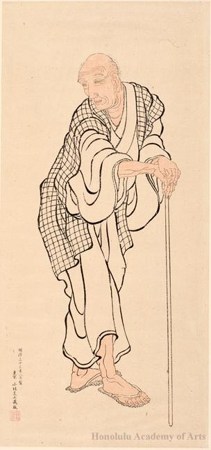Portrait of Hokusai As An Old Man Attributed to Hokusai, ukiyo-e