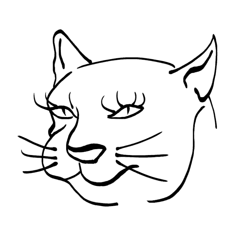 Cat -ukiyo-e BlackandWhite 5 - (猫) by RedSparkle (12-2019)