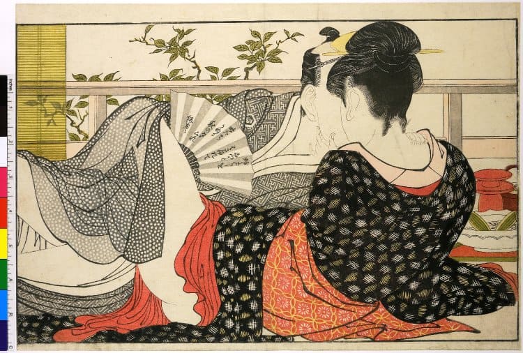 Utamakura 歌まくら , Poem of the Pillow (1788),ukiyo-e, shunga